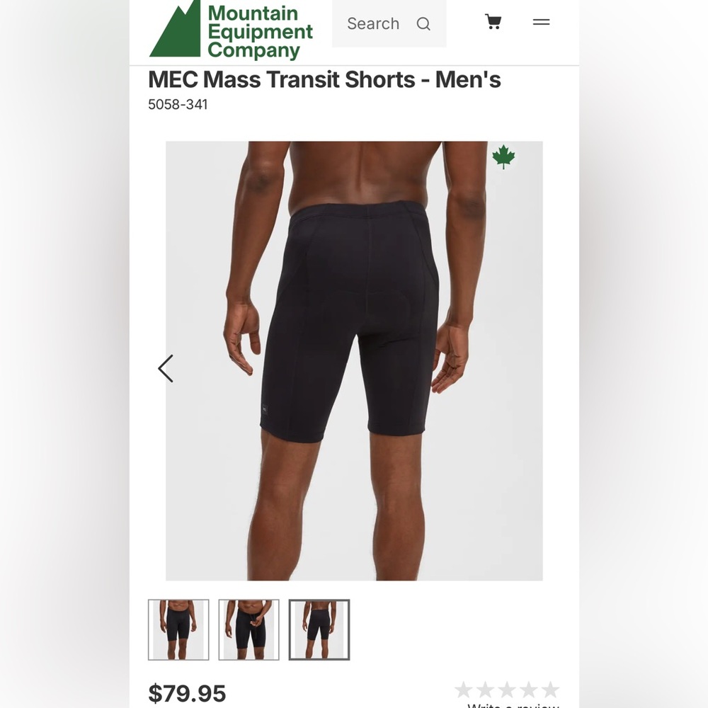 M - MEC Mass Transit bike shorts